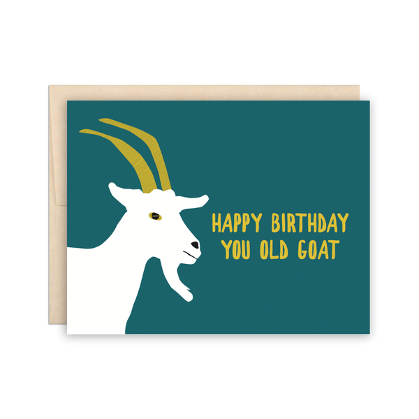 Funny Old Goat Happy Birthday Card- DIGS