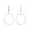 Elongated Hoops: Silver