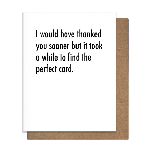 Perfect Thank You Card