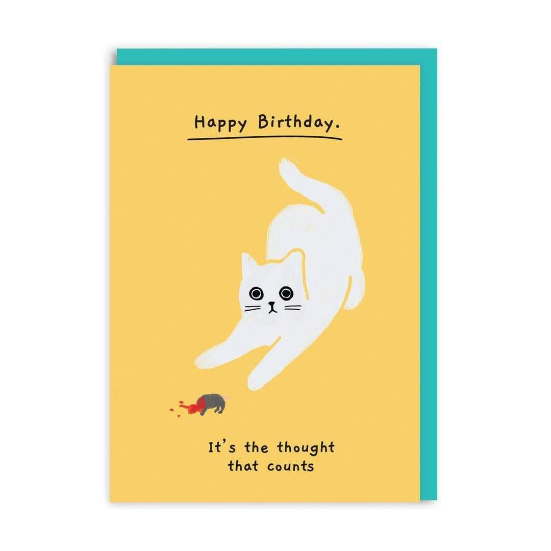 Birthday, It's the Thought That Counts Greeting Card - DIGS