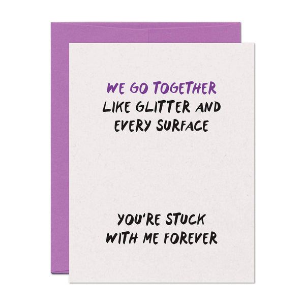 Glitter Together Love Card