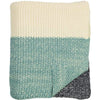 Marl Moss Stripe Knitted Throw - DIGS