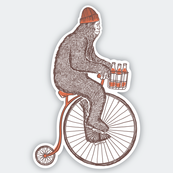 Sasquatch Bike Sticker