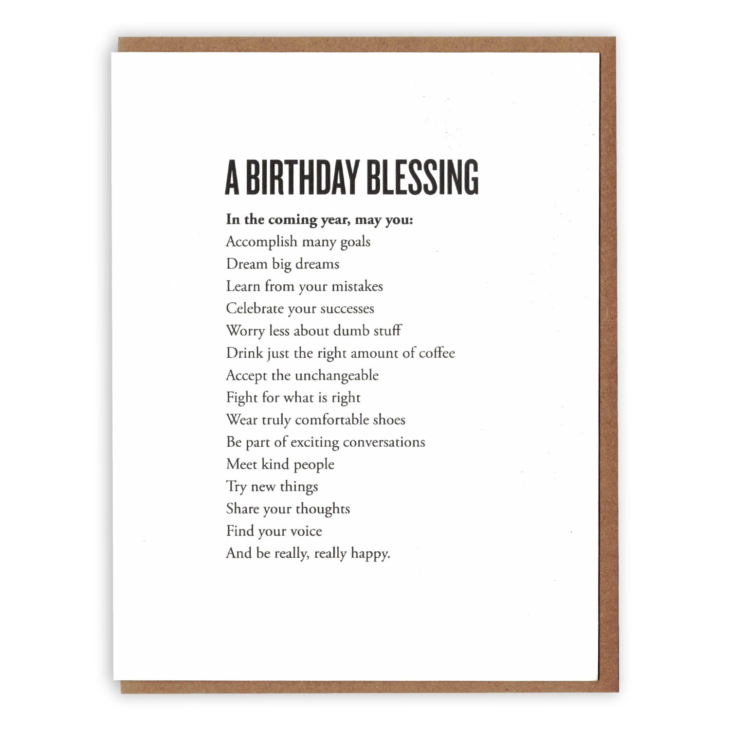 A Birthday Blessing Card