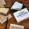 Cheese storage bags box and cheese