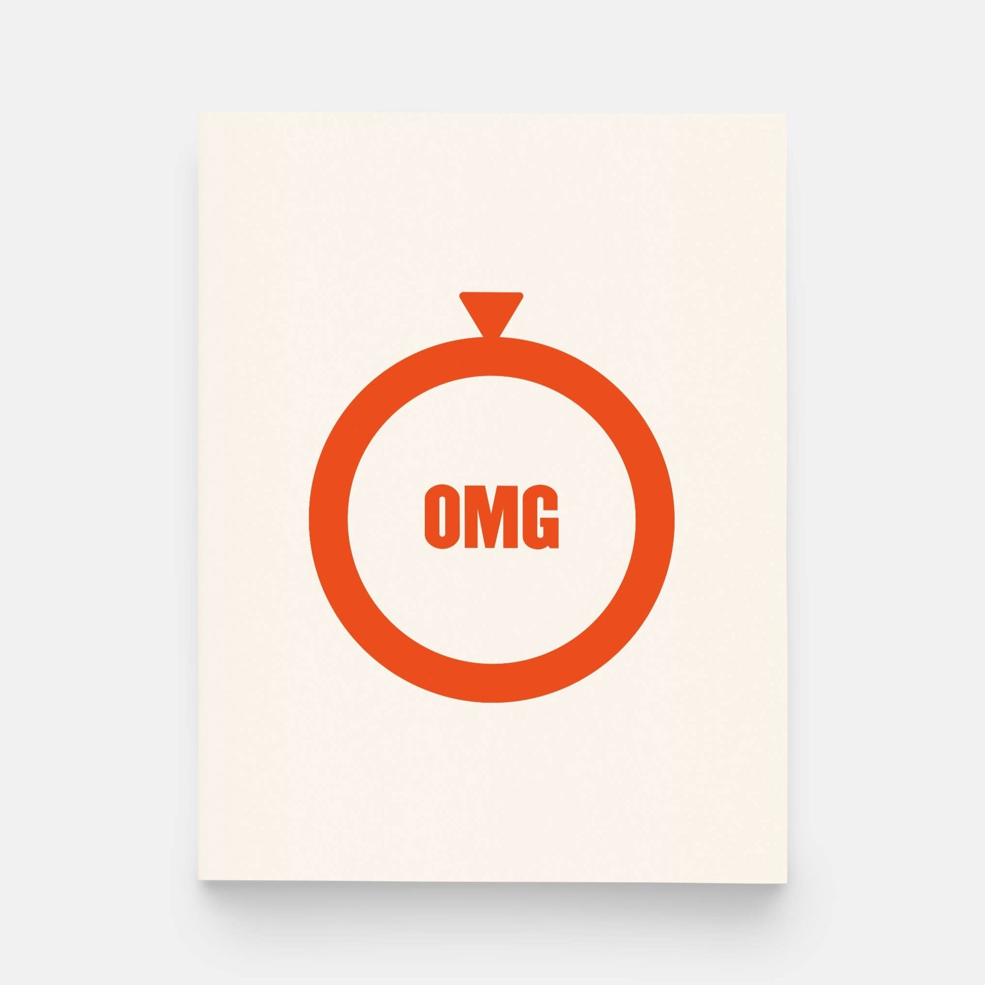 OMG Ring Greeting Card