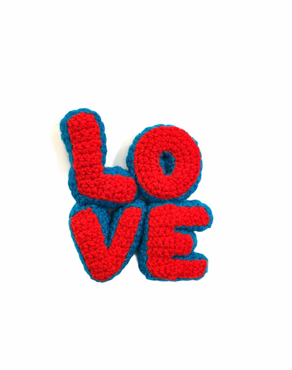 Knitted Love Rattle