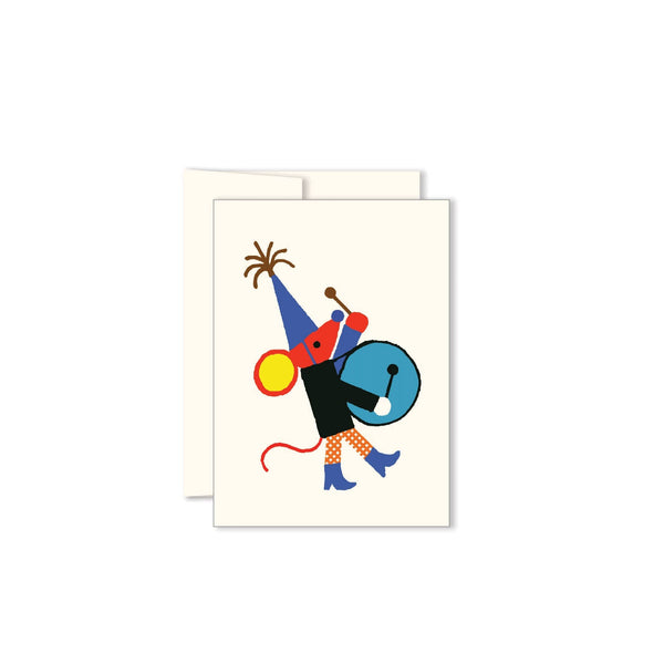 Mouse Drummer Mini Card