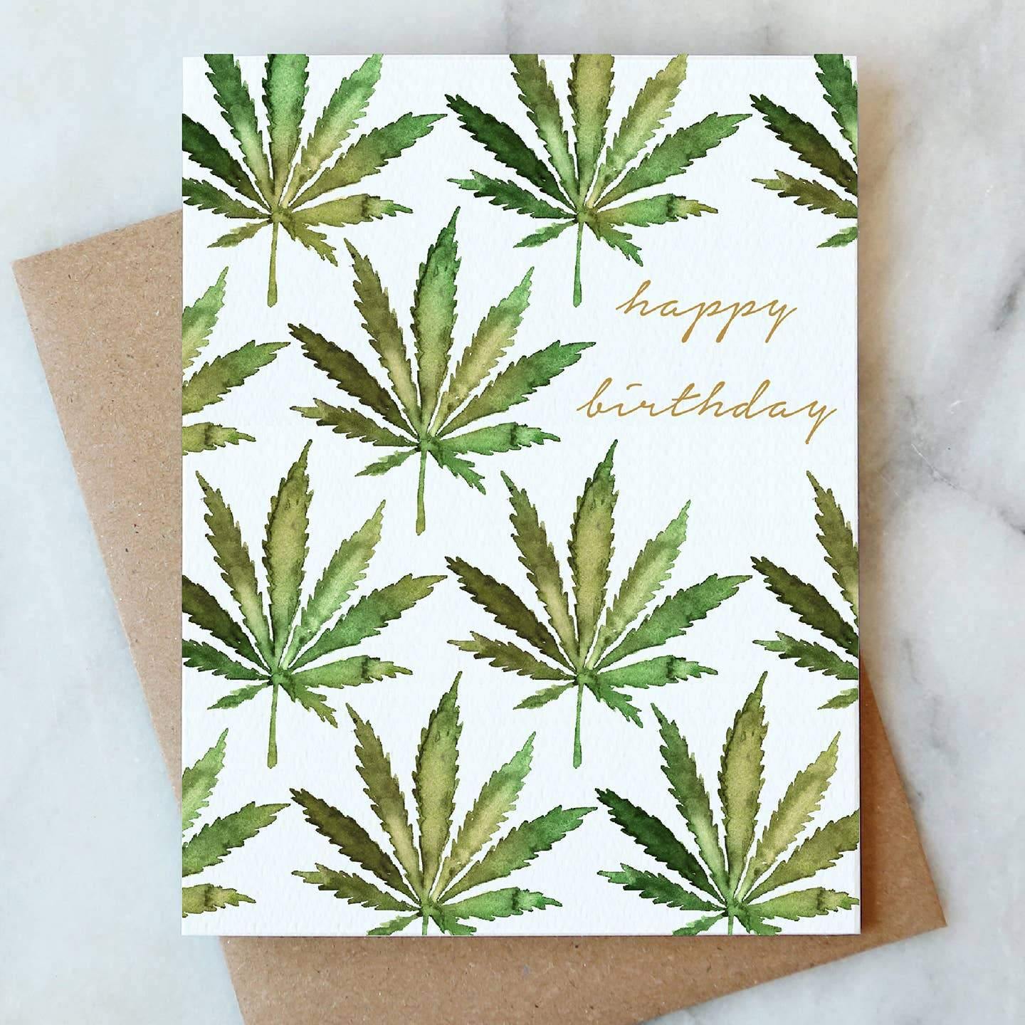 Cannabis Birthday Card - DIGS