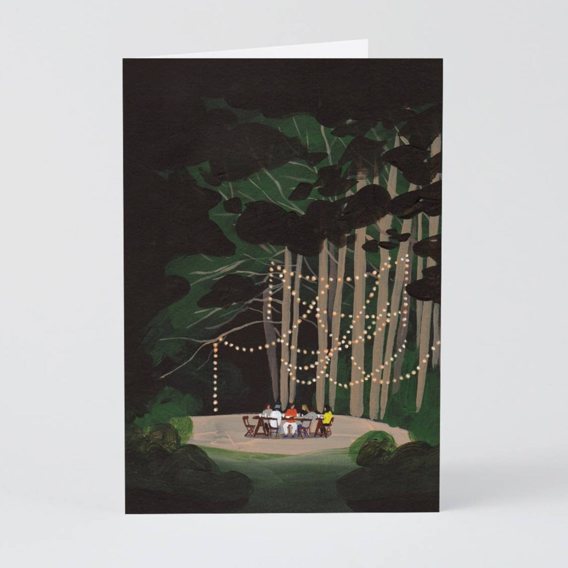 Dinner In the Forest Art Card