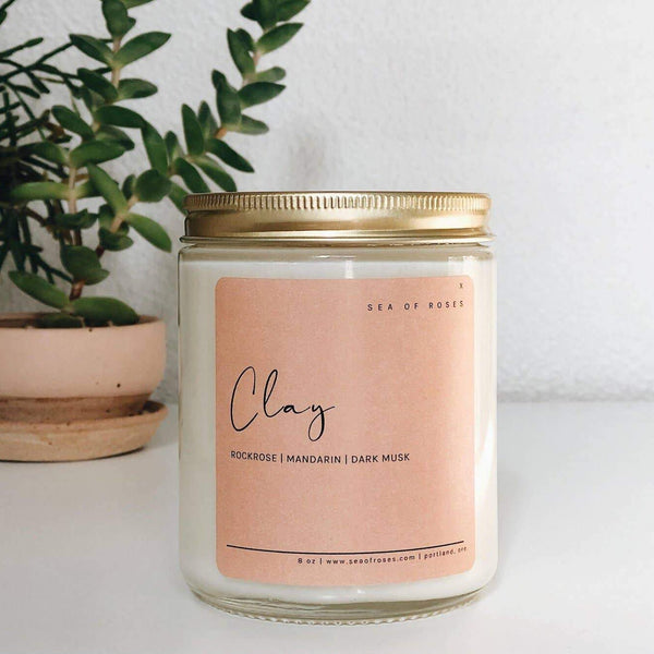 Clay 8 oz  Candle