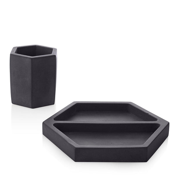 Hex Desk Cup and Tray Set - DIGS