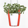 Red and white plant hanger