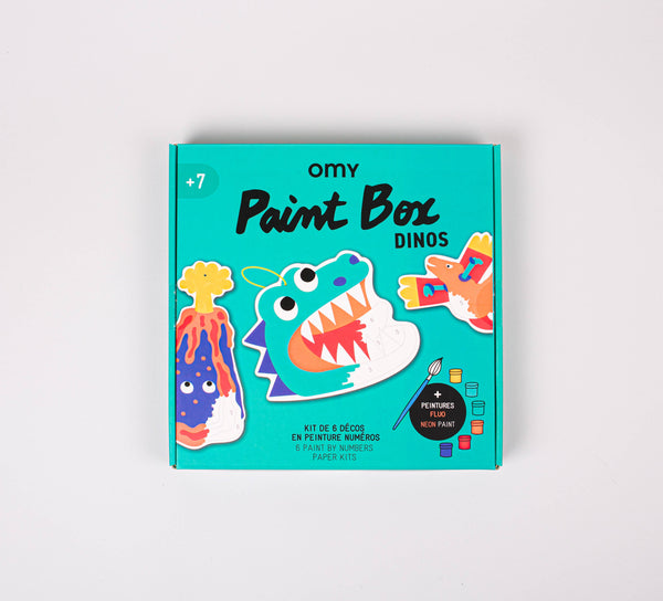 Dino Paint-by-Number Paint Box