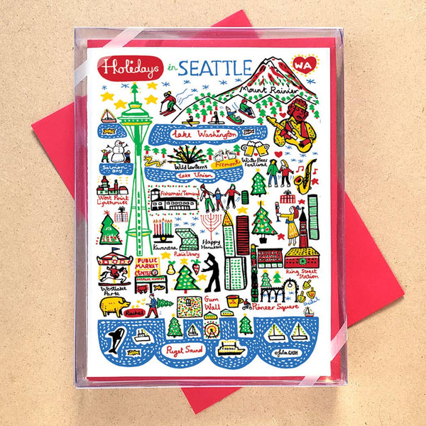 Holidays in Seattle - Box Set of 10 Cards