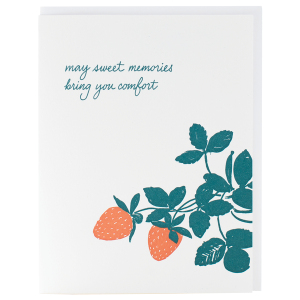 Strawberry Plant Sympathy Card
