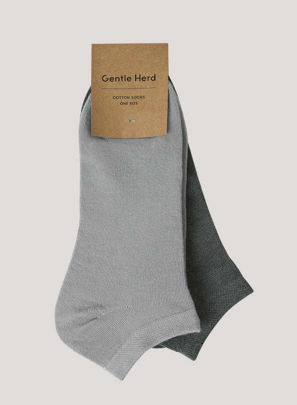 Organic Cotton Ankle Socks 2-Pack
