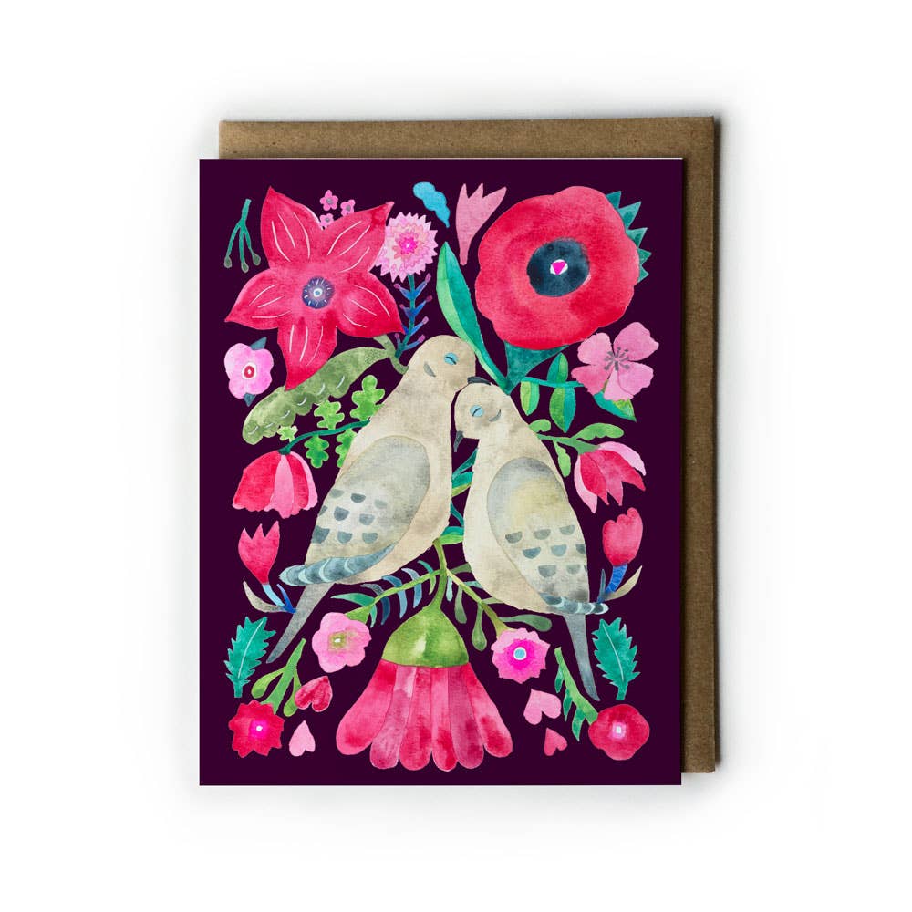 Mourning Dove Love Card