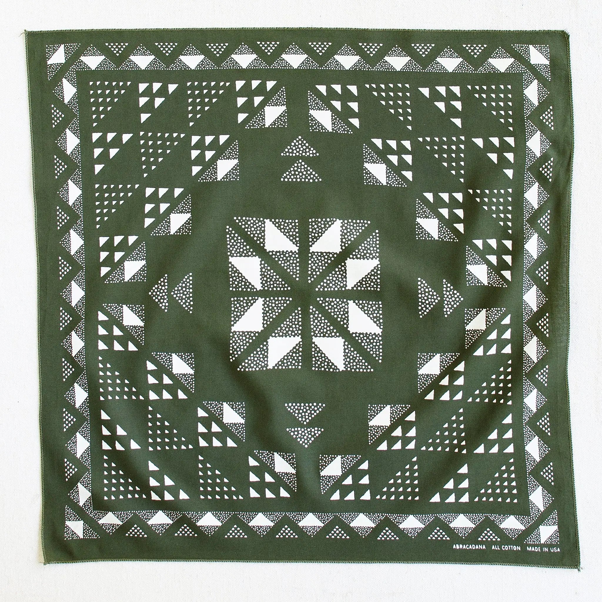 Olive Quilt Bandana