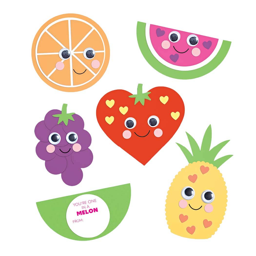 Fruit Friend Valentines Card Kit