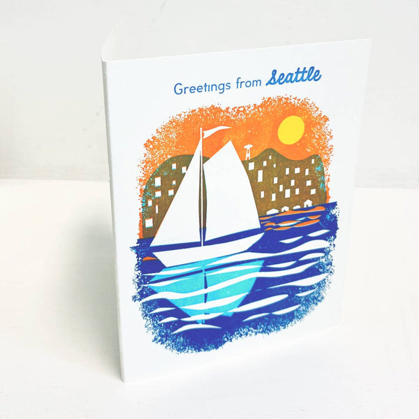 Boat Seattle Card