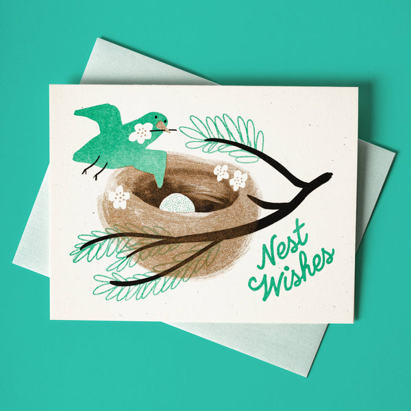 Nest Wishes Baby Card