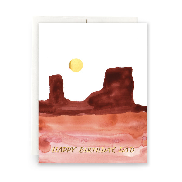 Desert Mesa Dad Birthday Card