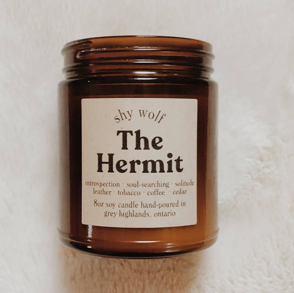 The Hermit Tarot Candle