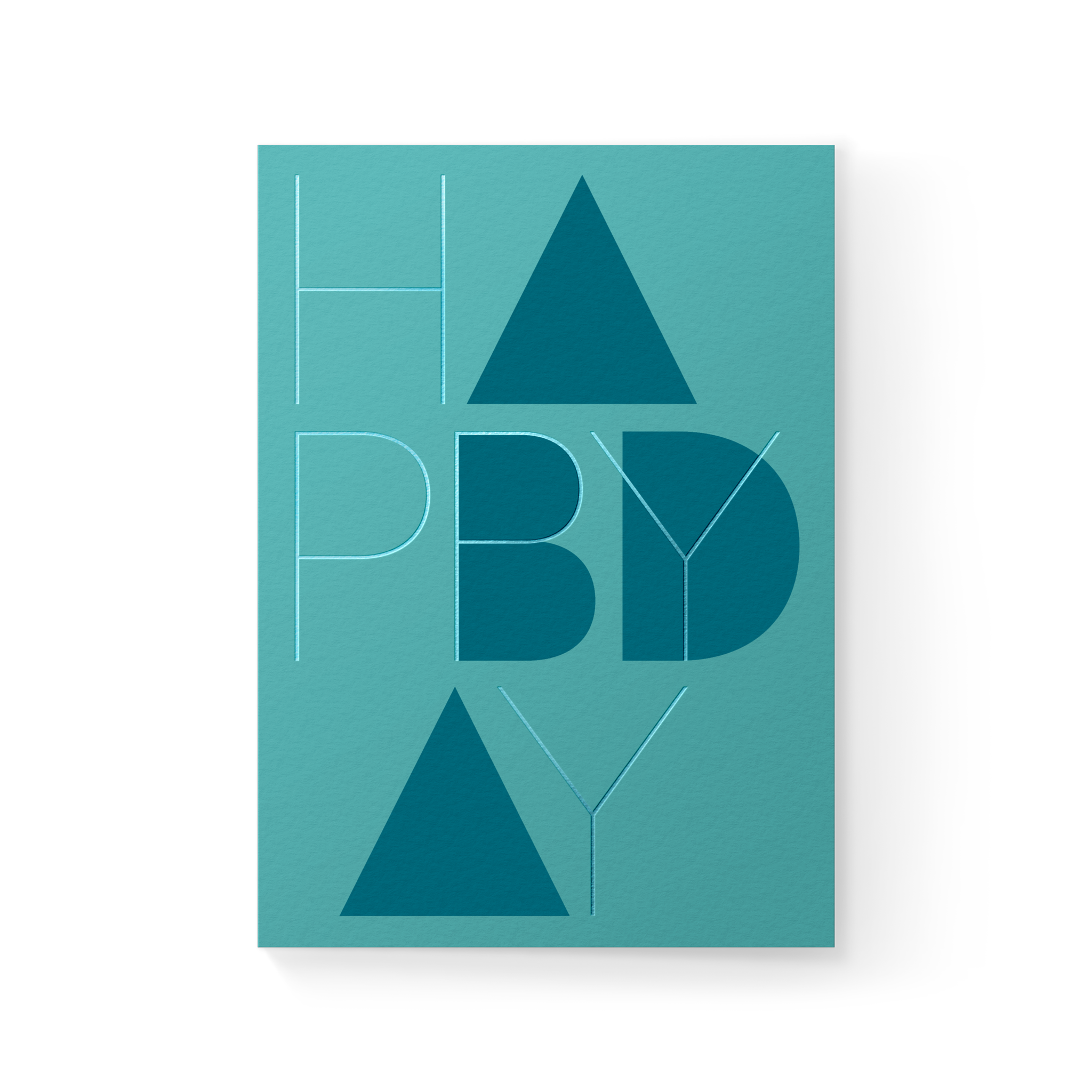 Blue Happy Bday Card