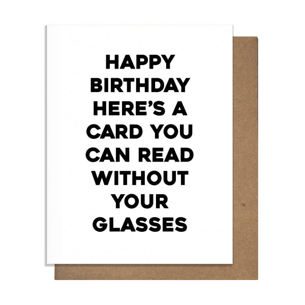 Glasses Birthday Card
