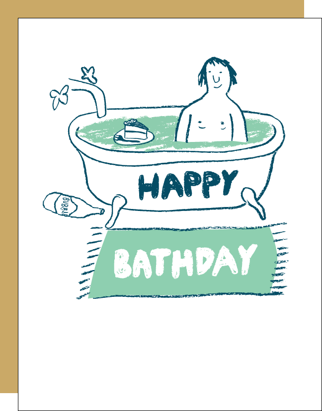 Bathday Card