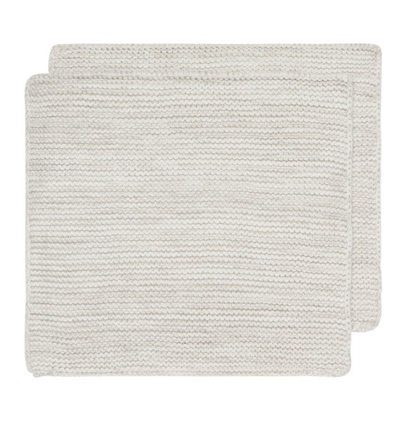 Knit Dishcloths: Dove Gray