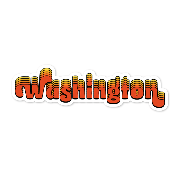 70s State Sticker: Washington