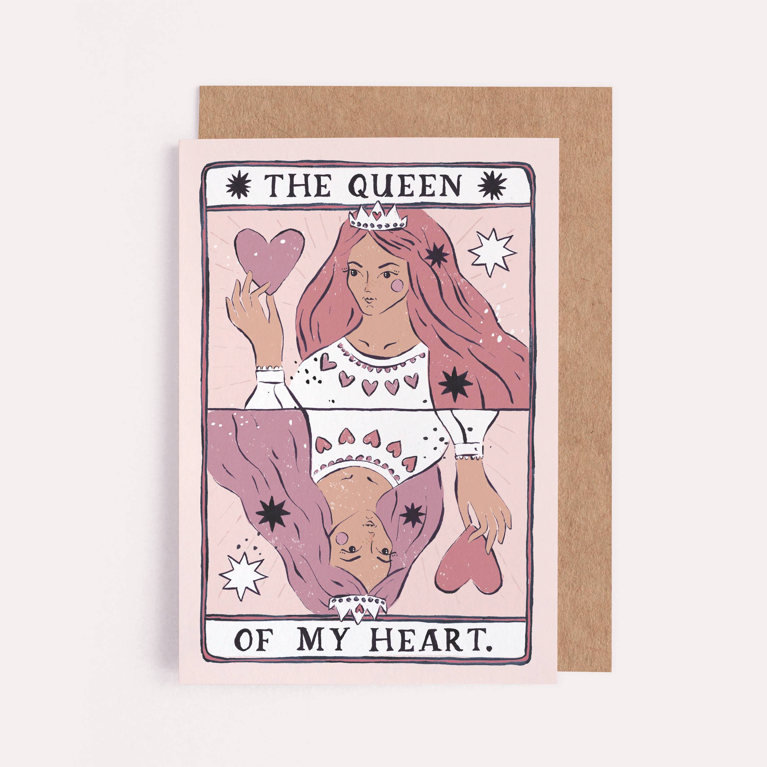 Queen of My Heart Love Card