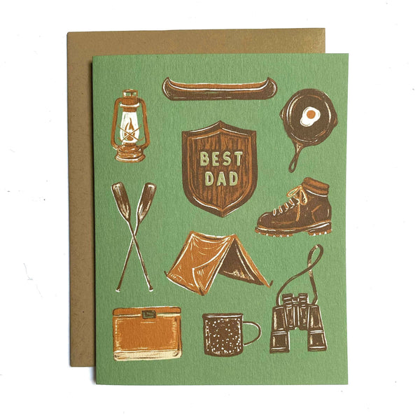 Best Dad Camp Fathers Day Card