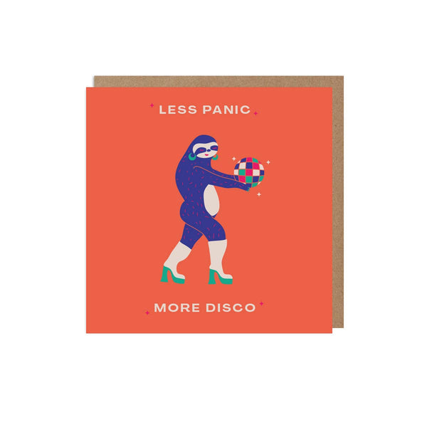 Disco Sloth Card