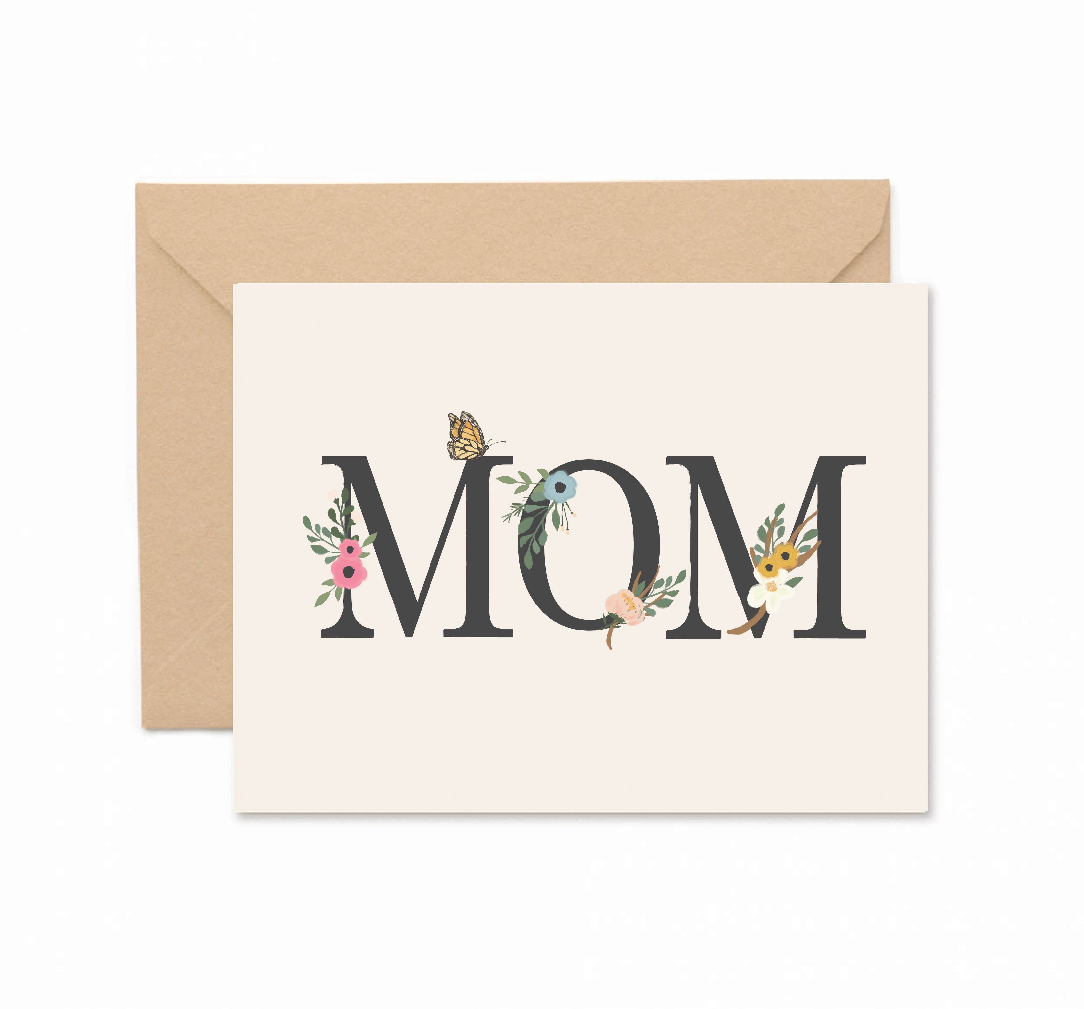 Mom Floral Card