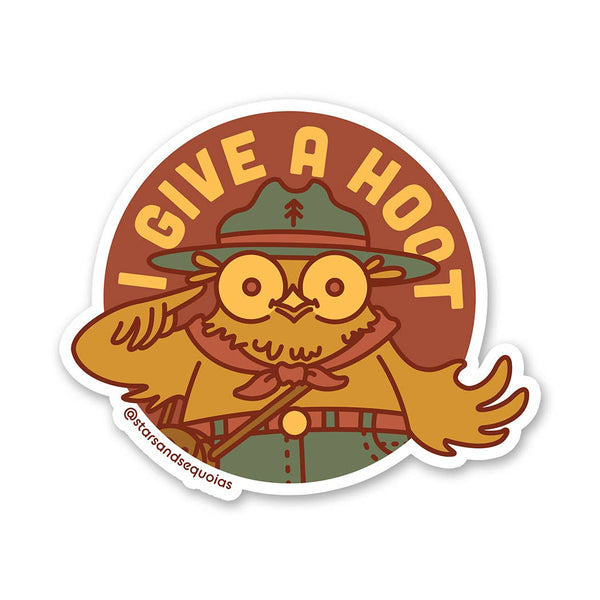 I Give A Hoot Sticker