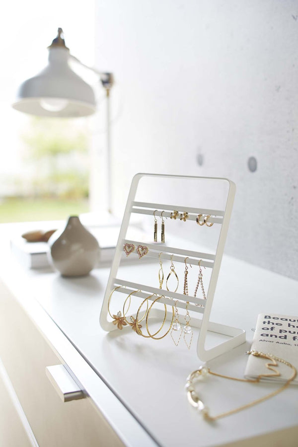 Tower Earring Stand White