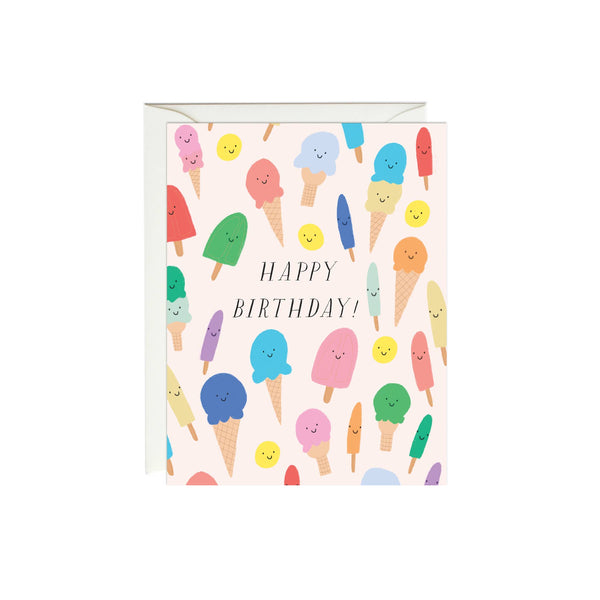 Ice Cream Social Birthday Card