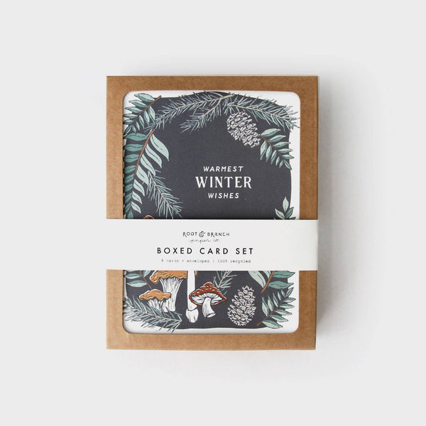 Warmest Winter Wishes Mushroom Boxed Card Set