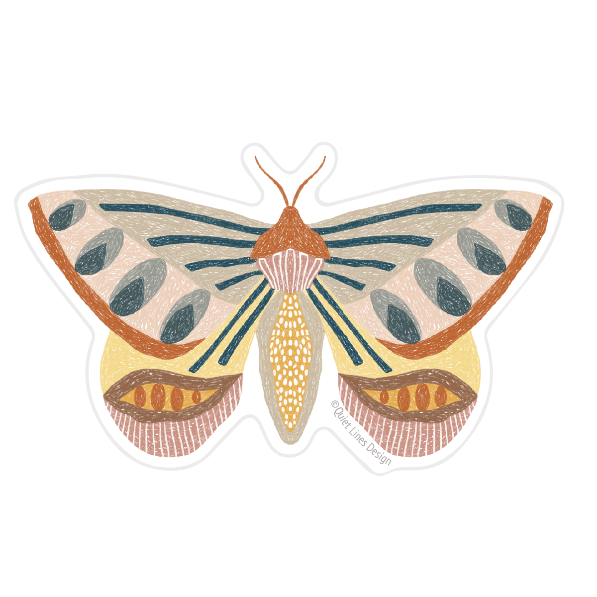 Pathways Moth Sticker