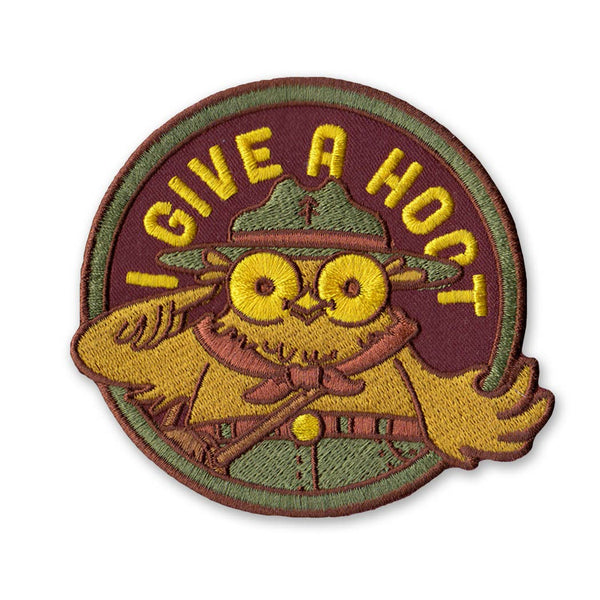 I Give A Hoot Iron On Patch