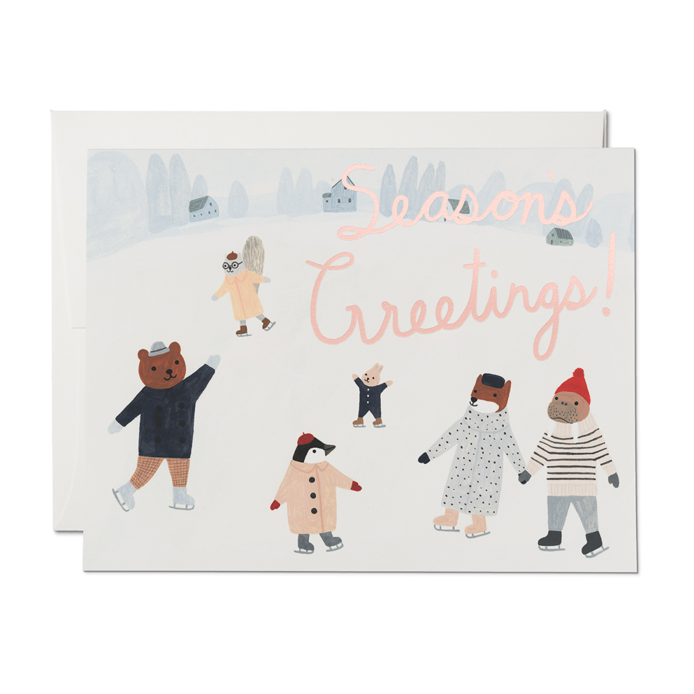 Ice Animals Card