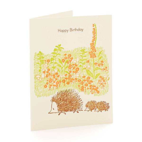 Hedgehogs Birthday Card