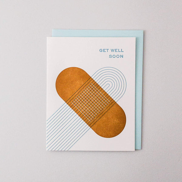 Get Well Soon Letterpress Card - DIGS