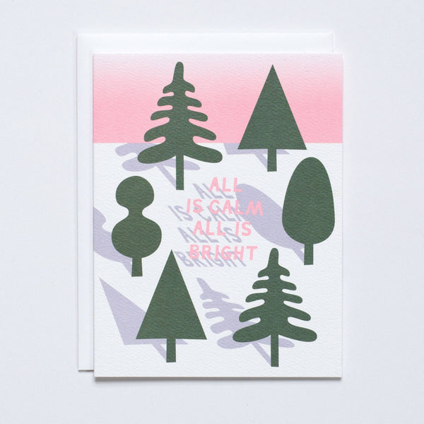 All Is Calm, All Is Bright Holiday Note Card