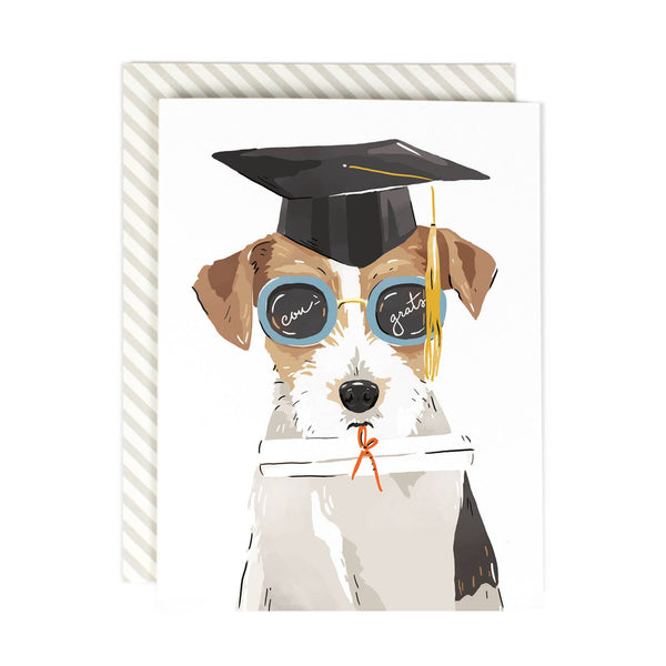 Bright Future Grad Dog Card