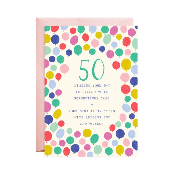 Spiffy 50 Birthday Card