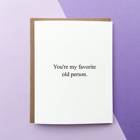 Favorite Old Person Card